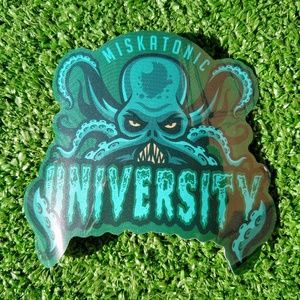 Miskatonic Department Of Necromancy University-Arkham Mass Decal Cthulhu Sticker